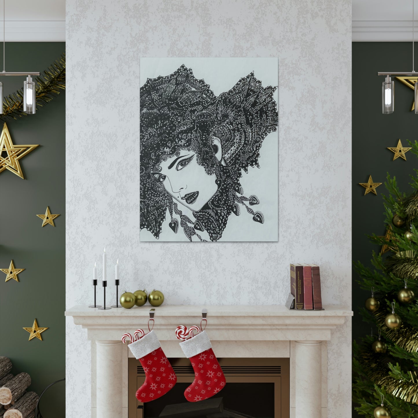 Ancestral Queen, Fashion, Abstract, Friendship, Inspiration Wall Art
