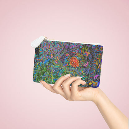 Abstract Surreal Hidden Fairy Mini Clutch Bag, Bridal Clutch Purse, Designer Party Clutch, Modern Evening Clutch, Wristlet Wallet for women, Evening Clutch Purse, gifts for her, gifts for bridesmaids, Bag, Bagging