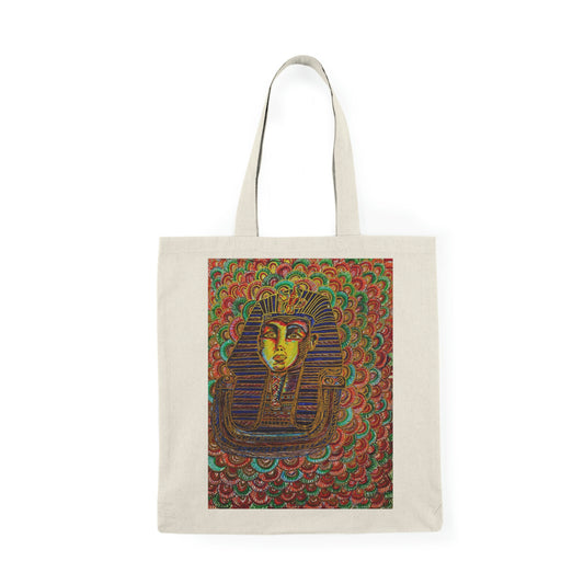 Abstract, Surreal Egyptian Natural Tote Bag, Aesthetic Canvas Bag Shopping Bag, Birthday Gift Bag, Bridal Gift Tote Bag, Library Bag.