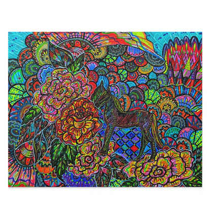 Hidden Floral Horse Puzzle (120, 252, 500-Piece)JigSaw Puzzle, Birthday Gift, Gifts For Bridesmaids