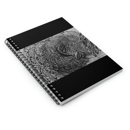 Abstract, Surreal, Beautiful Woman Spiral Notebook - Ruled Line