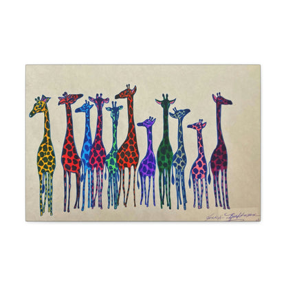 Sorority Giraffe Fashion, Abstract, Surreal, Friendship, Inspiration Wall Art