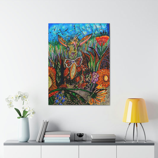 Bunny Rabbit Fashion, Abstract, Surreal, Friendship, Inspiration Wall Art