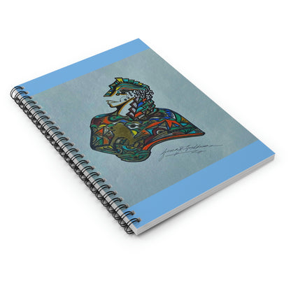 Abstract Surreal Knight Spiral Notebook - Ruled Line