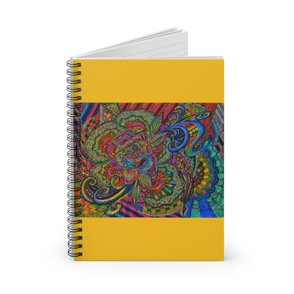 Abstract Surreal Rose Spiral Notebook - Ruled Line