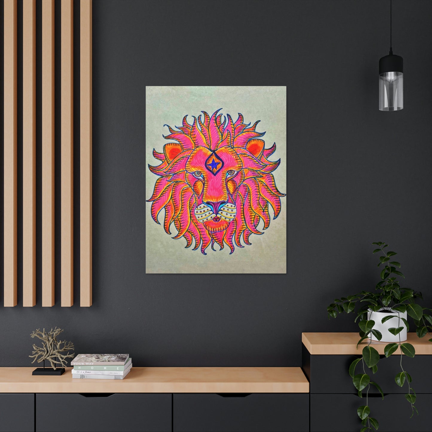 The All Seeing Lion Fashion, Abstract, Surreal, Friendship, Inspiration Wall Art