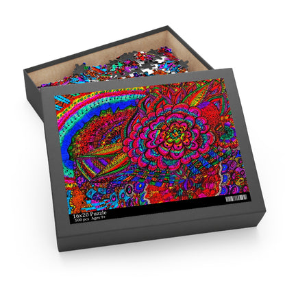 Abstract, Surreal Flower Puzzle (120, 252, 500-Piece)JigSaw Puzzle, Birthday Gift, Gifts For Bridesmaids