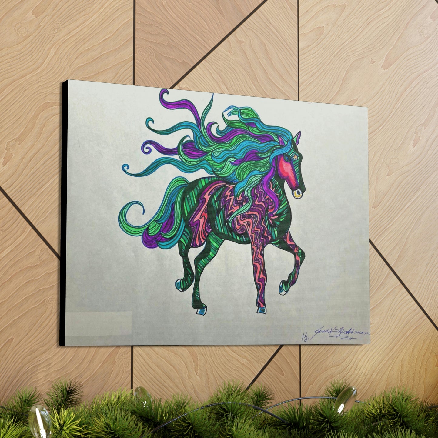 Mystical Horse Fashion, Abstract, Surreal, Friendship, Inspiration Wall Art