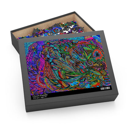 Floral Puzzle (120, 252, 500-Piece)Abstract Surreal JigSaw Puzzle, Birthday Gift, Gifts For Bridesmaids