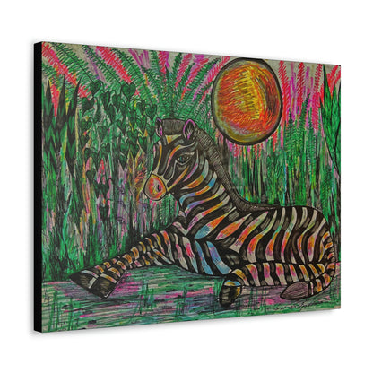 African Zebra Fashion, Abstract, Surreal, Friendship, Inspiration Wall Art
