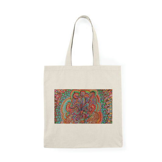 Abstract, Surreal Natural Tote Bag, Aesthetic Canvas Bag Shopping Bag, Birthday Gift Bag, Bridal Gift Tote Bag, Library Bag.
