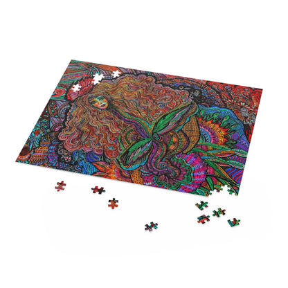 Floral Fairy Puzzle (120, 252, 500-Piece)Abstract Surreal JigSaw Puzzle, Birthday Gift, Gifts For Bridesmaids