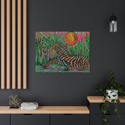 African Zebra Fashion, Abstract, Surreal, Friendship, Inspiration Wall Art