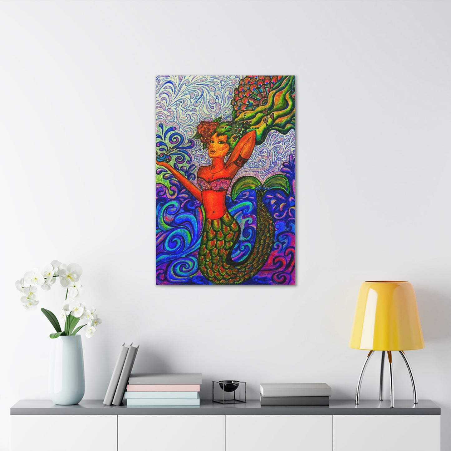 Inspirational Mermaid Fashion, Abstract, Friendship, Inspiration Wall Art