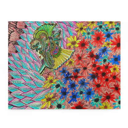 Floral Queen Puzzle (120, 252, 500-Piece)Abstract Surreal JigSaw Puzzle, Birthday Gift, Gifts For Bridesmaids