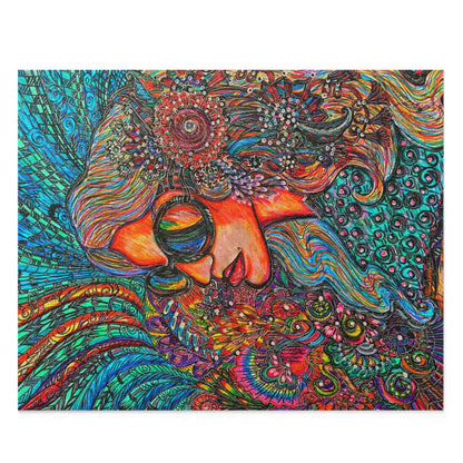 Abstract Surreal one of a kind Woman Puzzle (120, 252, 500-Piece)JigSaw Puzzle, Birthday Gift, Gifts For Bridesmaids