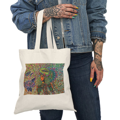 Abstract, Surreal, Floral Women, Natural Tote Bag, Aesthetic Canvas Bag Shopping Bag, Birthday Gift Bag, Bridal Gift Tote Bag, Library Bag.