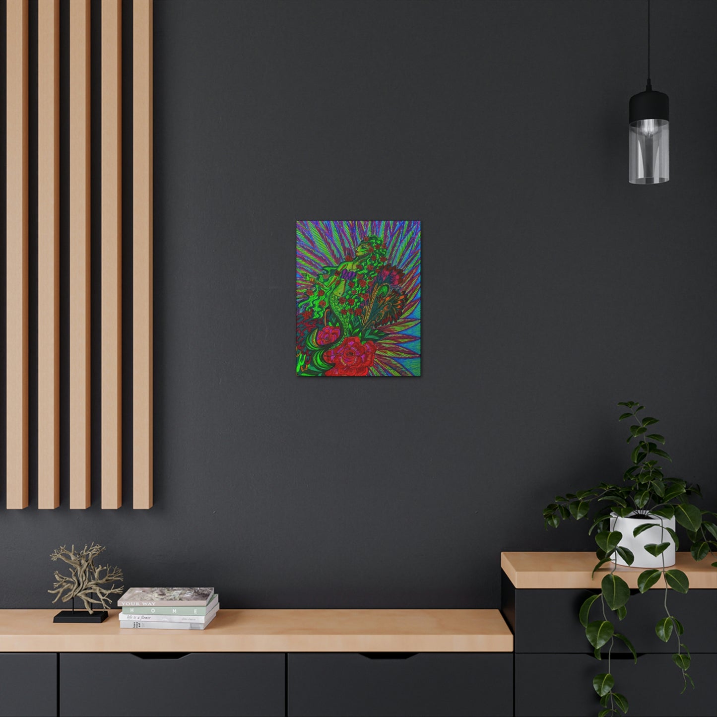 Green Mermaid, Fashion, Abstract, Friendship, Inspiration Wall Art