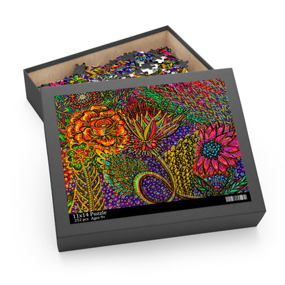 Floral Puzzle (120, 252, 500-Piece)Abstract Surreal JigSaw Puzzle, Birthday Gift, Gifts For Bridesmaids