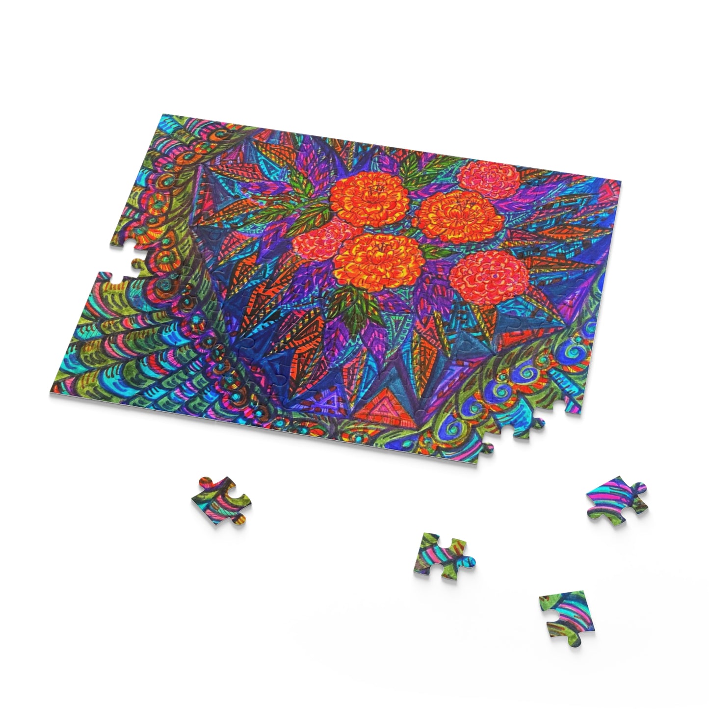 Rose Flower Puzzle (120, 252, 500-Piece)Abstract Surreal JigSaw Puzzle, Birthday Gift, Gifts For Bridesmaids