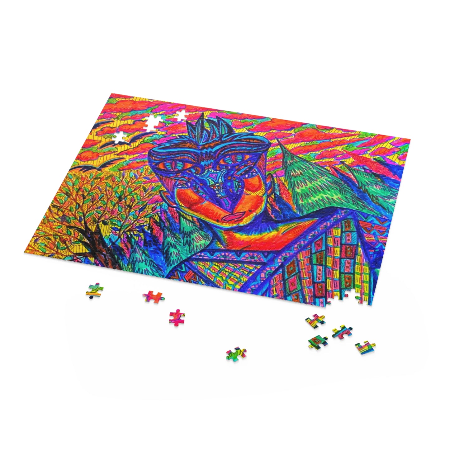 Abstract, Surreal Spirit Walker Puzzle (120, 252, 500-Piece)JigSaw Puzzle, Birthday Gift, Gifts For Bridesmaids
