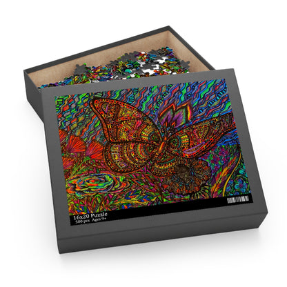 Butterfly Puzzle (120, 252, 500-Piece) Abstract Surreal JigSaw Puzzle, Birthday Gift, Gifts For Bridesmaids