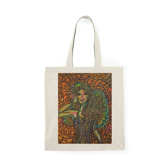 Abstract, Surreal, Women Natural Tote Bag, Aesthetic Canvas Bag Shopping Bag, Birthday Gift Bag, Bridal Gift Tote Bag, Library Bag.