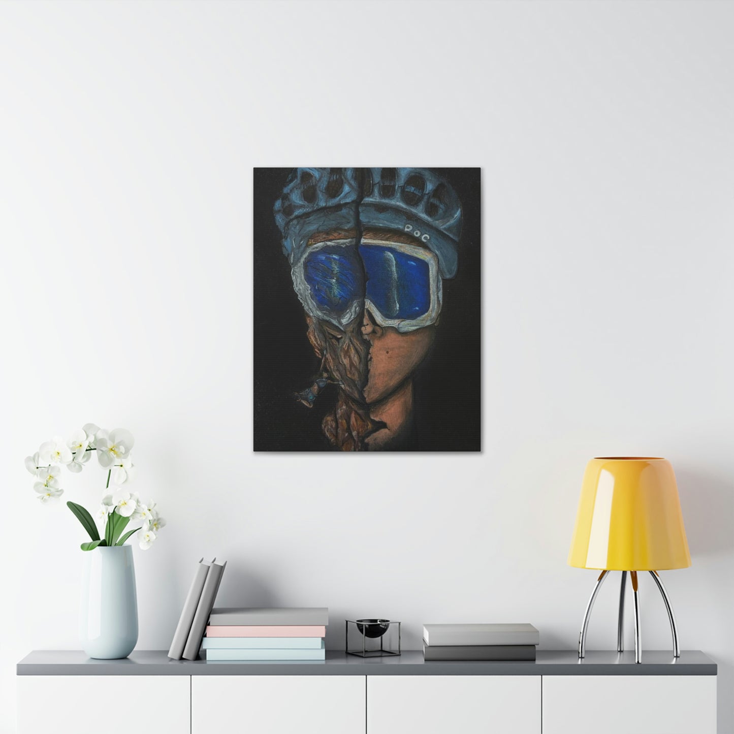 Rock Climber/ Mountain Biker, Fashion, Abstract, Surreal, Friendship, Inspiration Wall Art
