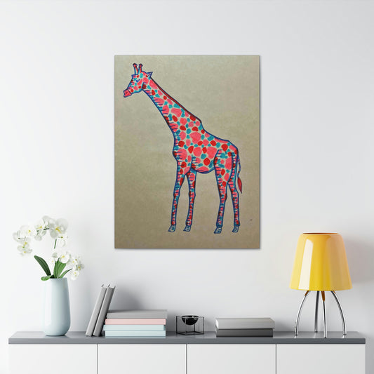 Moody Giraffe Fashion, Abstract, Surreal, Friendship, Inspiration Wall Art