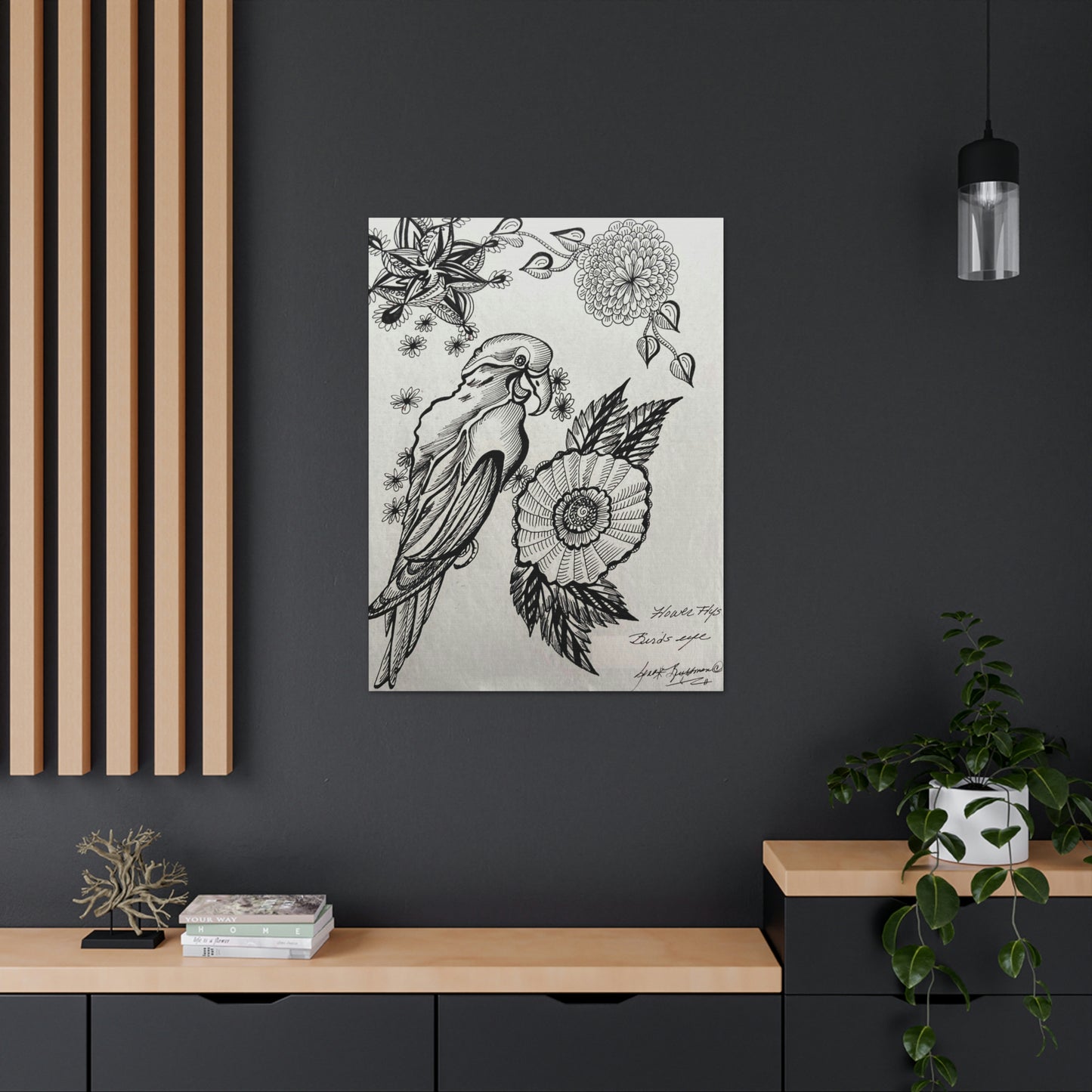 Bird Fashion, Abstract, Surreal, Friendship, Inspiration Wall Art