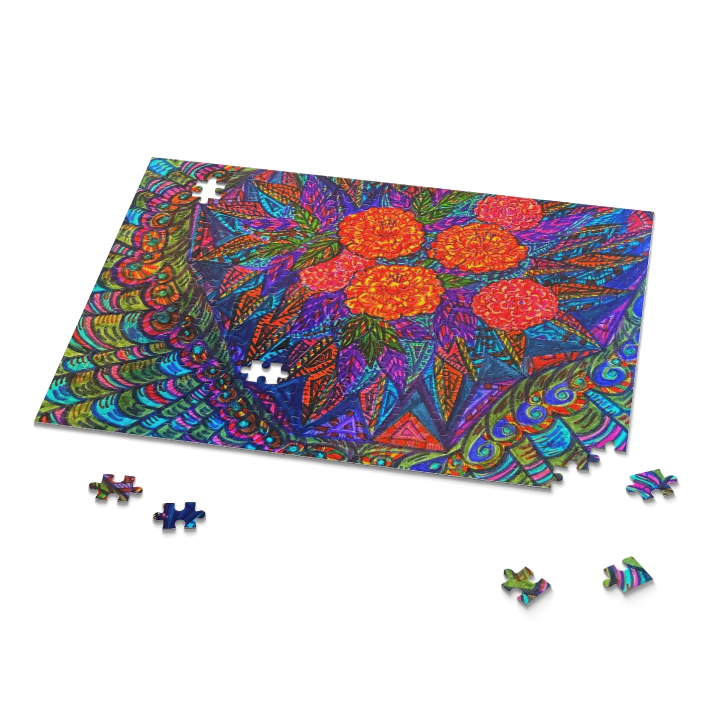 Rose Flower Puzzle (120, 252, 500-Piece)Abstract Surreal JigSaw Puzzle, Birthday Gift, Gifts For Bridesmaids