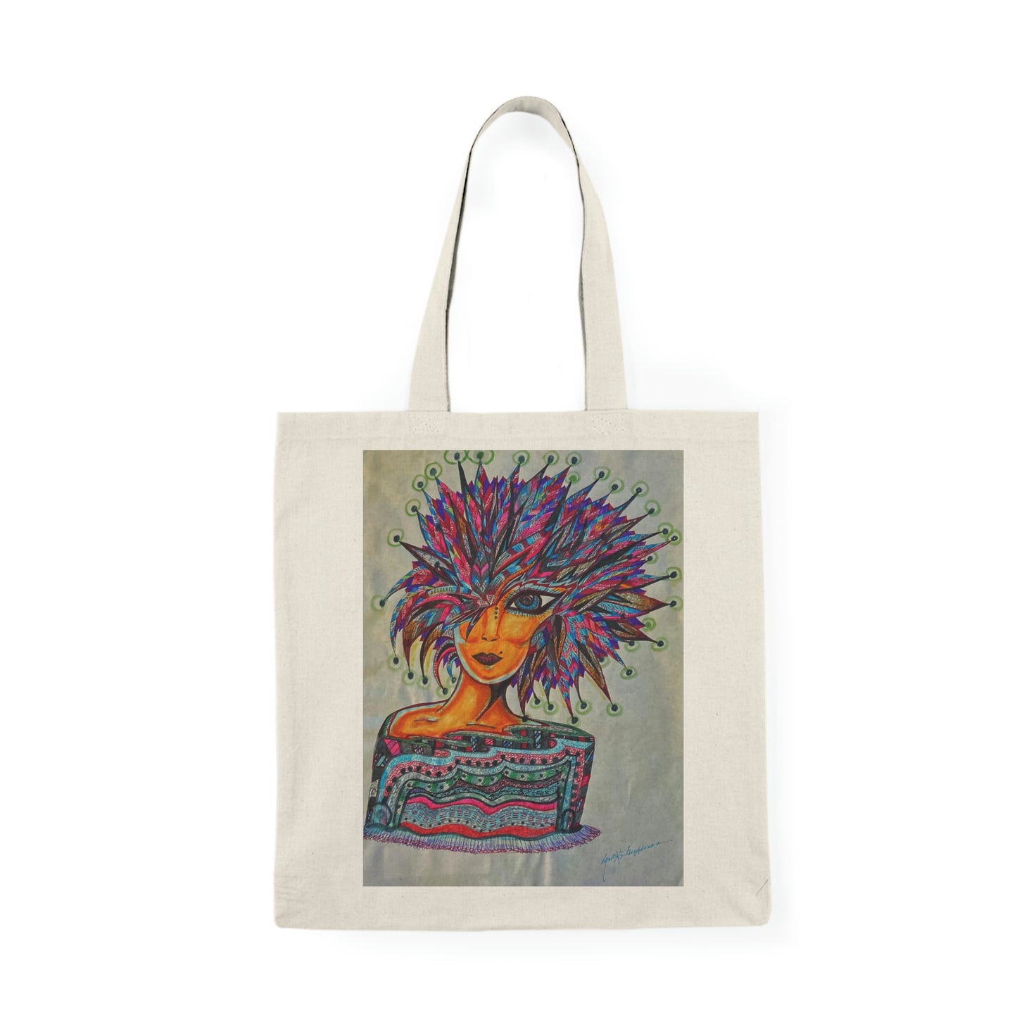 Abstract, Surreal Women Natural Tote Bag, Aesthetic Canvas Bag Shopping Bag, Birthday Gift Bag, Bridal Gift Tote Bag, Library Bag.
