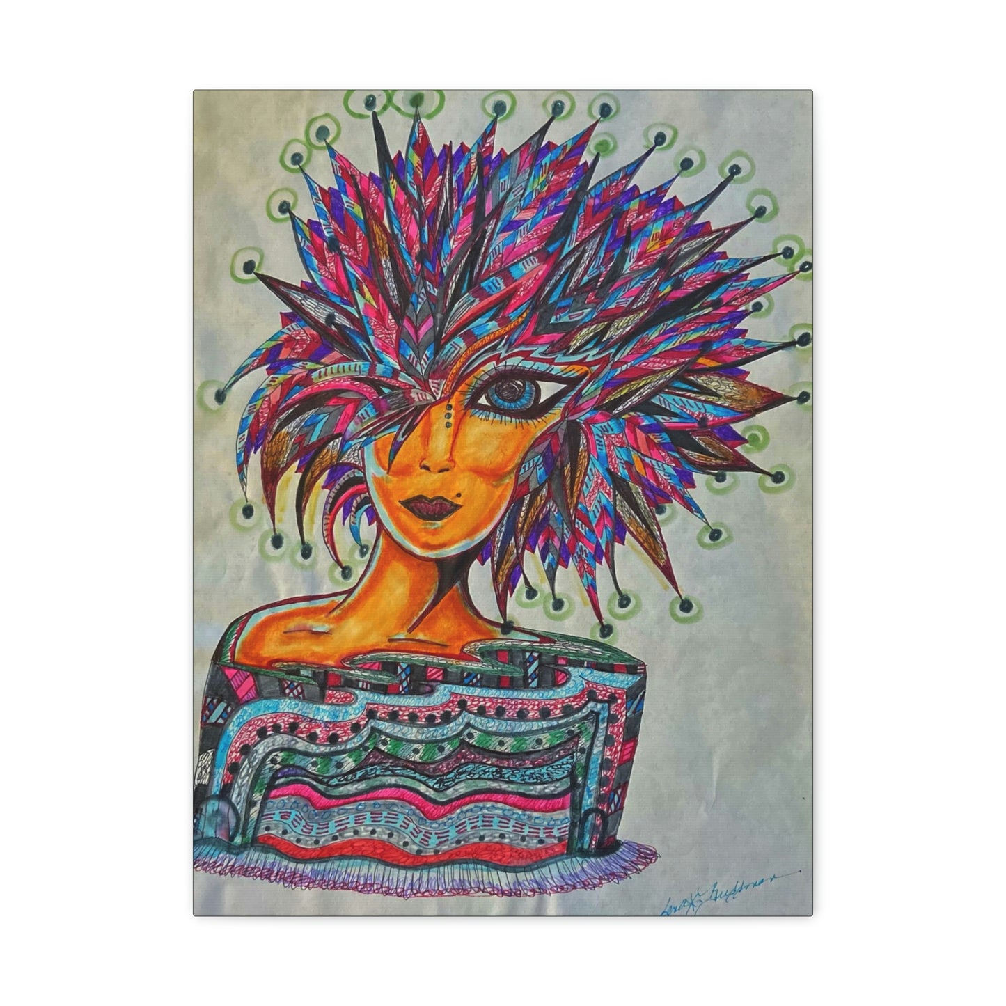Abstract, Surreal, Funky Woman, Friendship, Inspiration Wall Art