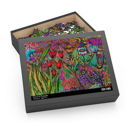 Floral Puzzle (120, 252, 500-Piece)Abstract Surreal JigSaw Puzzle, Birthday Gift, Gifts For Bridesmaids