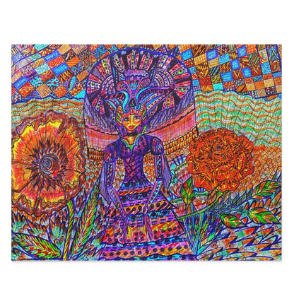 Floral Fairy Puzzle (120, 252, 500-Piece)Abstract Surreal JigSaw Puzzle, Birthday Gift, Gifts For Bridesmaids