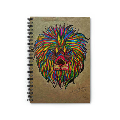 Abstract, Surreal Lion Spiral Notebook - Ruled Line