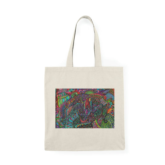 Abstract, Surreal, Floral, Natural Tote Bag, Aesthetic Canvas Bag Shopping Bag, Birthday Gift Bag, Bridal Gift Tote Bag, Library Bag.