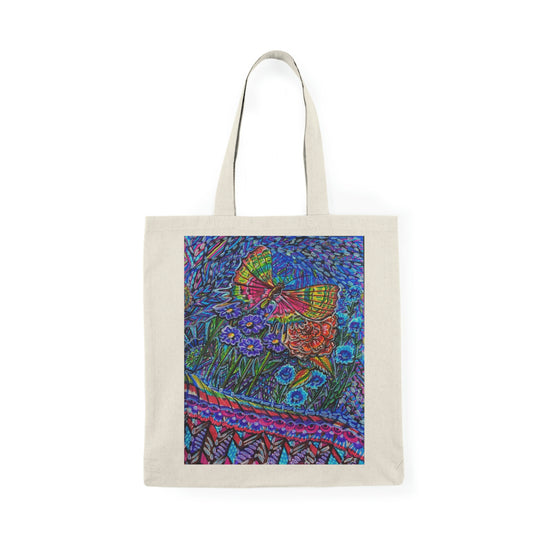 Abstract, Surreal, Floral, Butterfly, Natural Tote Bag, Aesthetic Canvas Bag Shopping Bag, Birthday Gift Bag, Bridal Gift Tote Bag, Library Bag.