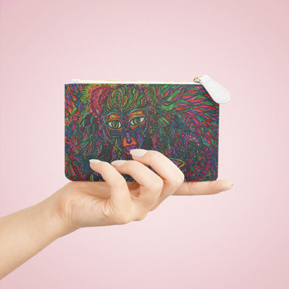 Abstract Surreal Hidden Fairy Mini Clutch Bag, Bridal Clutch Purse, Designer Party Clutch, Modern Evening Clutch, Wristlet Wallet for women, Evening Clutch Purse, gifts for her, gifts for bridesmaids, Bag, Bagging