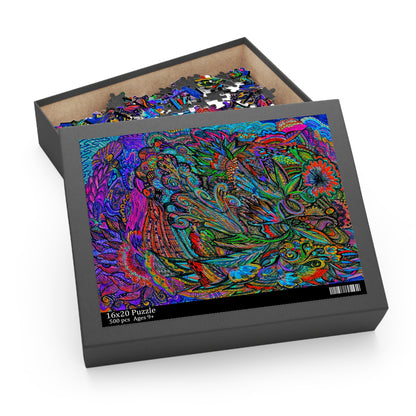 Floral Puzzle (120, 252, 500-Piece)Abstract Surreal JigSaw Puzzle, Birthday Gift, Gifts For Bridesmaids