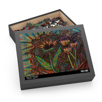 Floral Puzzle (120, 252, 500-Piece)JigSaw Puzzle, Birthday Gift, Gifts For Bridesmaids