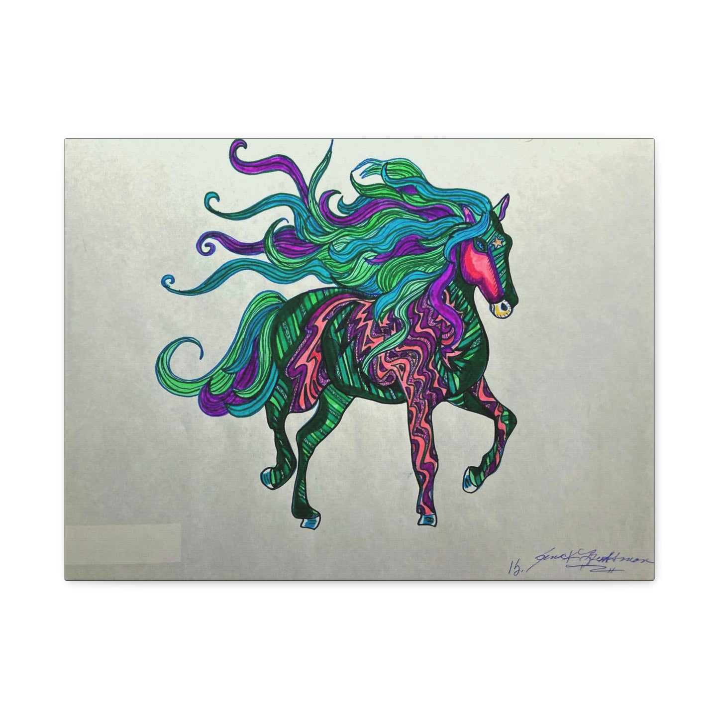 Mystical Horse Fashion, Abstract, Surreal, Friendship, Inspiration Wall Art