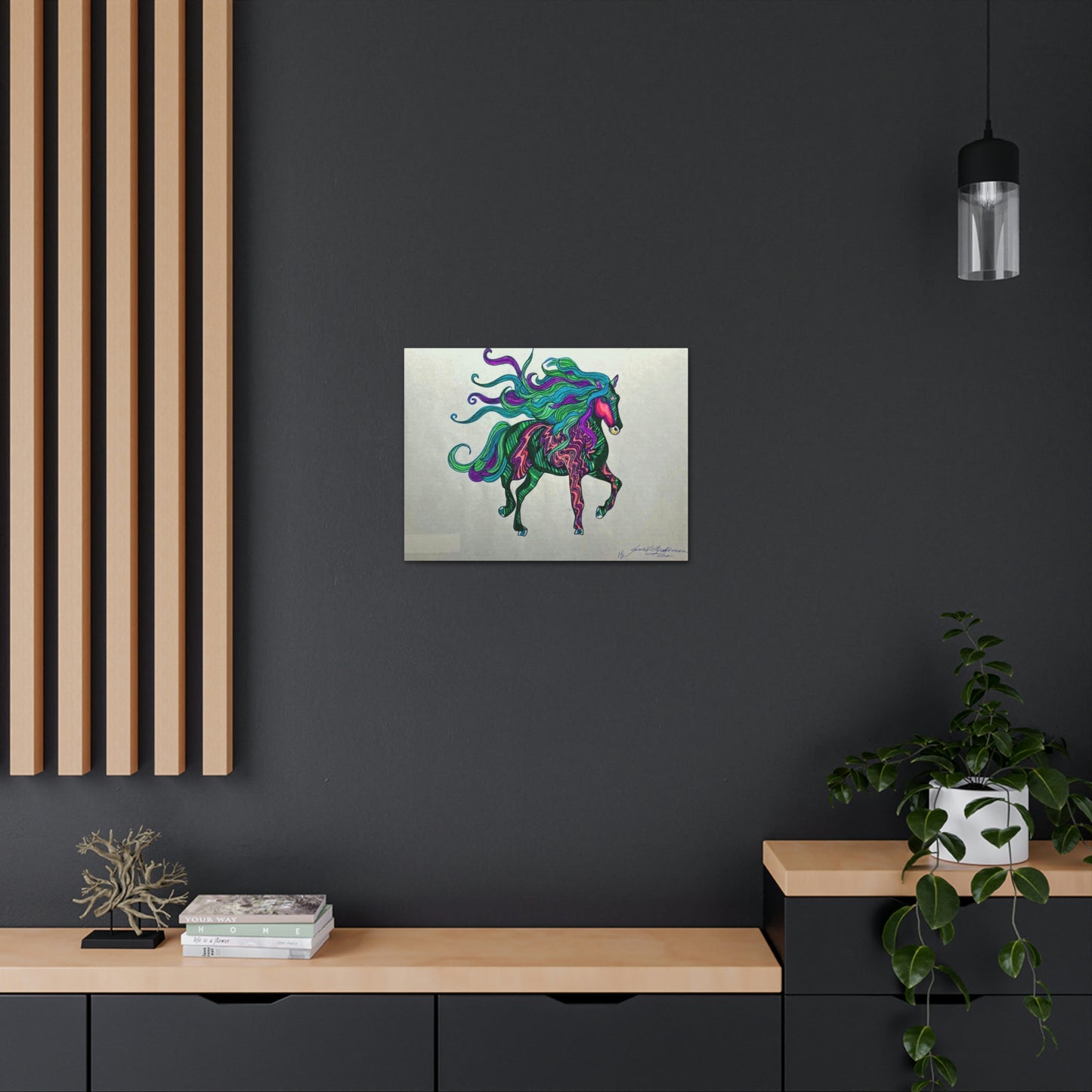 Mystical Horse Fashion, Abstract, Surreal, Friendship, Inspiration Wall Art