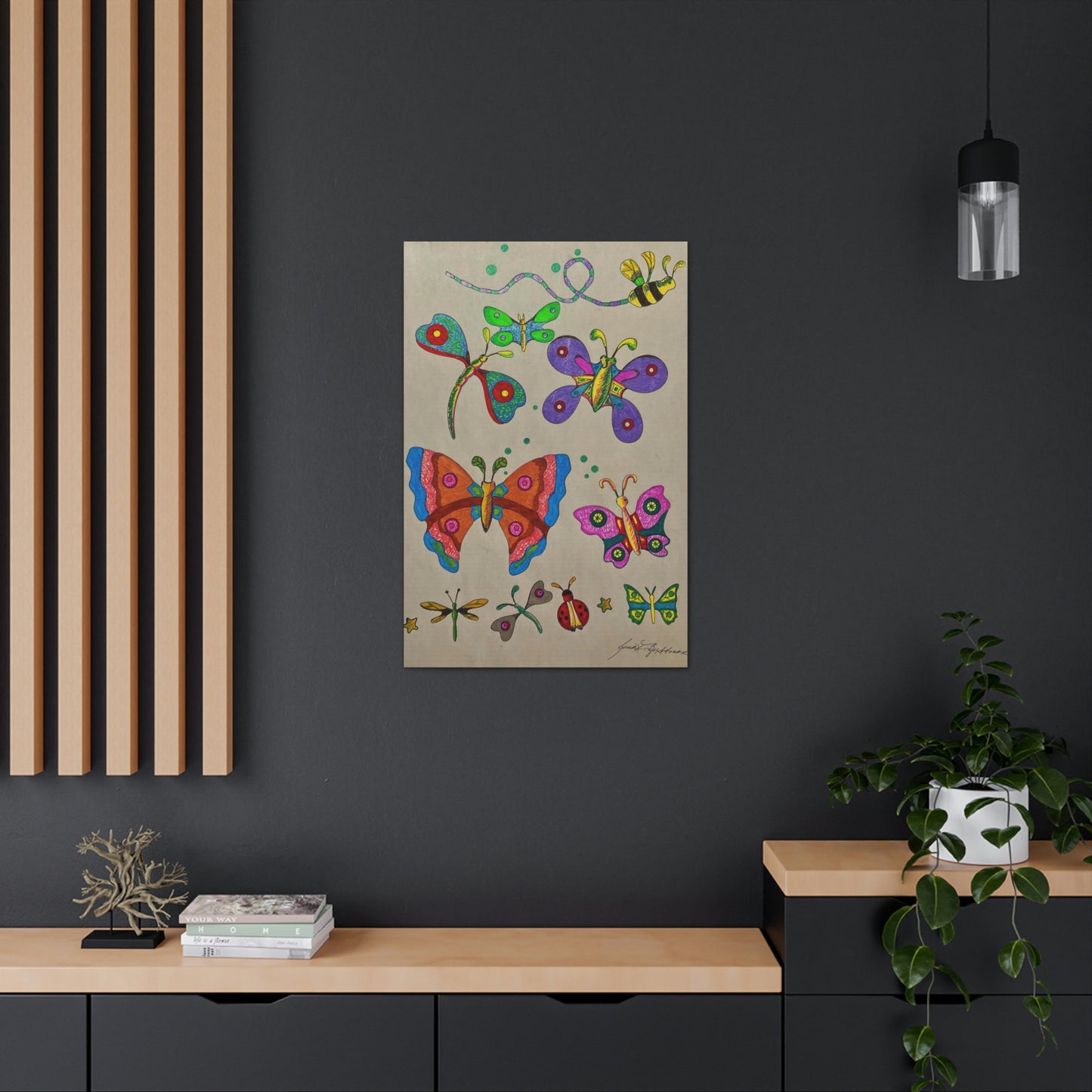 Garden of Friends, Bee's, Flowers, Fashion, Abstract, Surreal, Friendship, Inspiration Wall Art