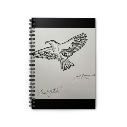 Abstract, Surreal Free Bird, American Spiral Notebook - Ruled Line