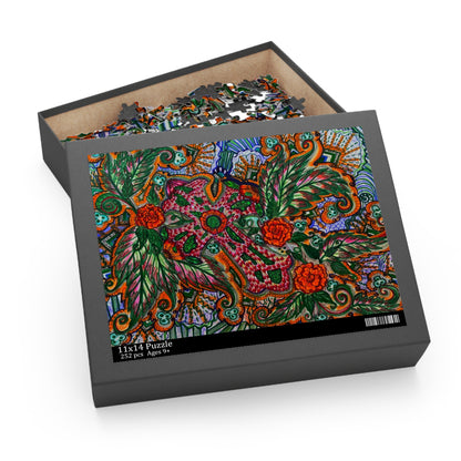 Cross Floral Puzzle (120, 252, 500-Piece)JigSaw Puzzle, Birthday Gift, Gifts For Bridesmaids