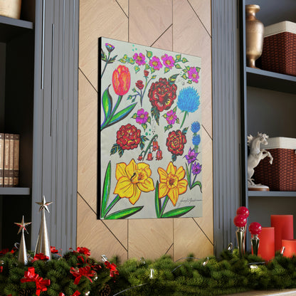 Flowers of Love, Fashion, Abstract, Surreal, Friendship, Inspiration Wall Art