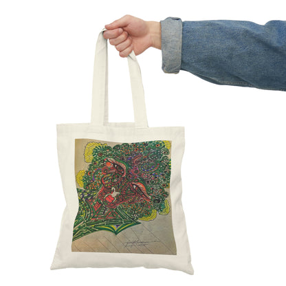 Abstract, Surreal, Woman, Natural Tote Bag, Aesthetic Canvas Bag Shopping Bag, Birthday Gift Bag, Bridal Gift Tote Bag, Library Bag.