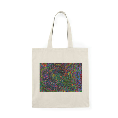 Abstract, Surreal Fairy Natural Tote Bag, Aesthetic Canvas Bag Shopping Bag, Birthday Gift Bag, Bridal Gift Tote Bag, Library Bag.