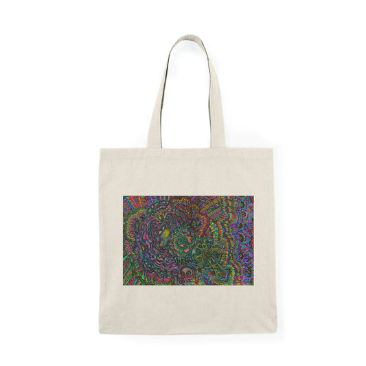 Abstract, Surreal Fairy Natural Tote Bag, Aesthetic Canvas Bag Shopping Bag, Birthday Gift Bag, Bridal Gift Tote Bag, Library Bag.